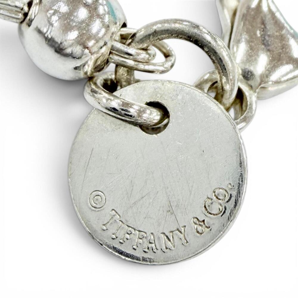 TIFFANY Authentic Pink Heart Charm Bracelet - Picture 7 of 9